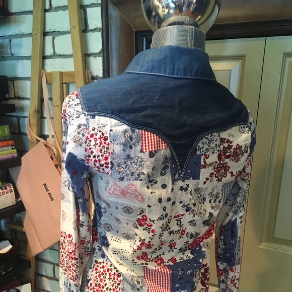 Jeans patchwork shirt - Picture 2 of 4
